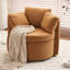 Chaise pivotante et de rangement en tissu avec coussin de dossier Teddy-1477606035