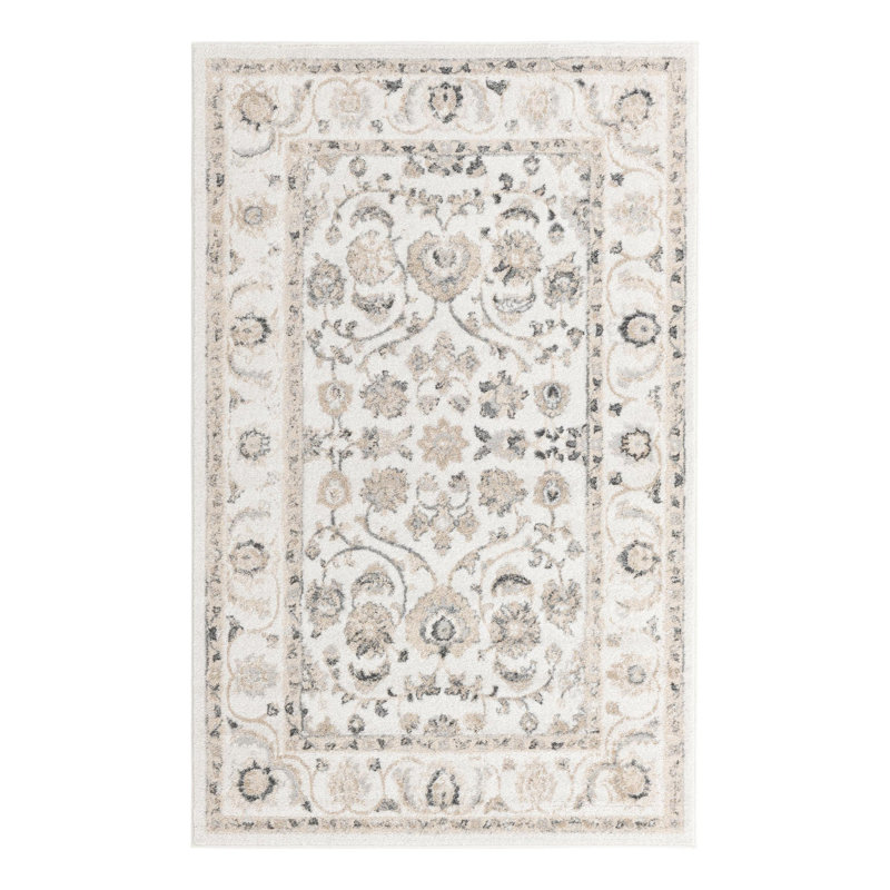 Tapis oriental gris Hilley, Rectangle de 5 pi x 8 pi
