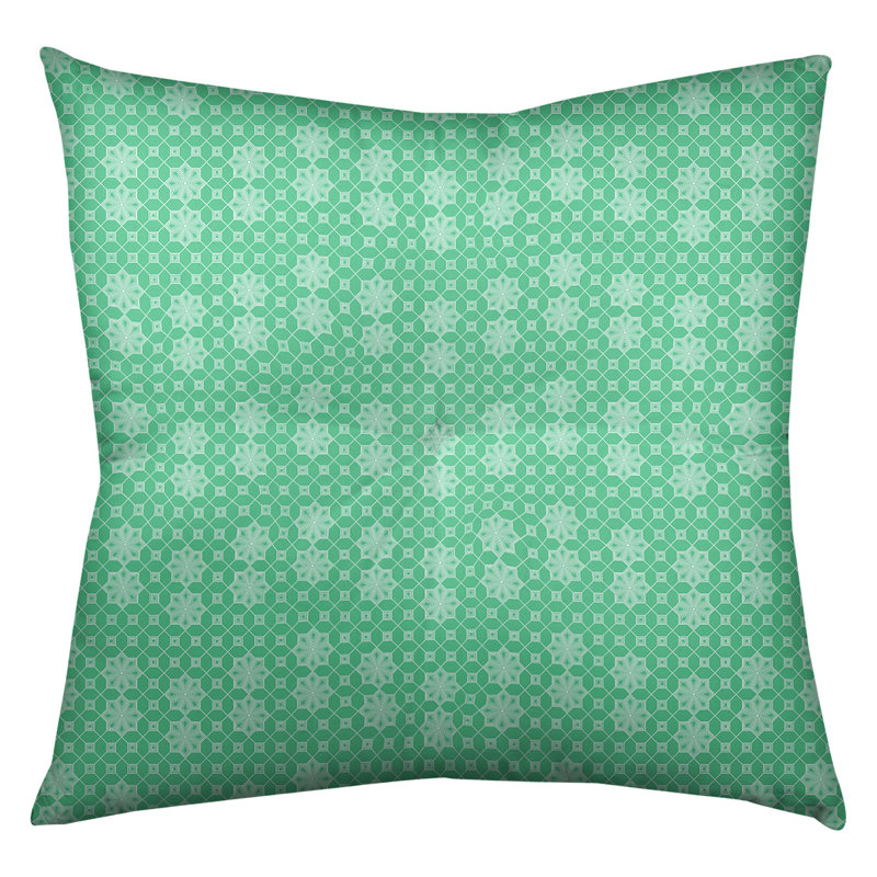 Coussin Katelyn Elizabeth, 26 po x 26 po, Vert