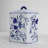 Decorative Tall Floral Box Jar with Lid for Home Decor - Classic Chinoiserie Table Jar Accent for Living Room or Entryway Styling - 9", Blue & White