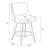 Counter Height Bar Stools, 26 Inch Seat Height Upholstered Swivel Bar Stools with Back Set of 2-94889869