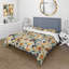 Ensemble de housse de couette Yellow Eclectic Boho Floral Radiance-2125654857