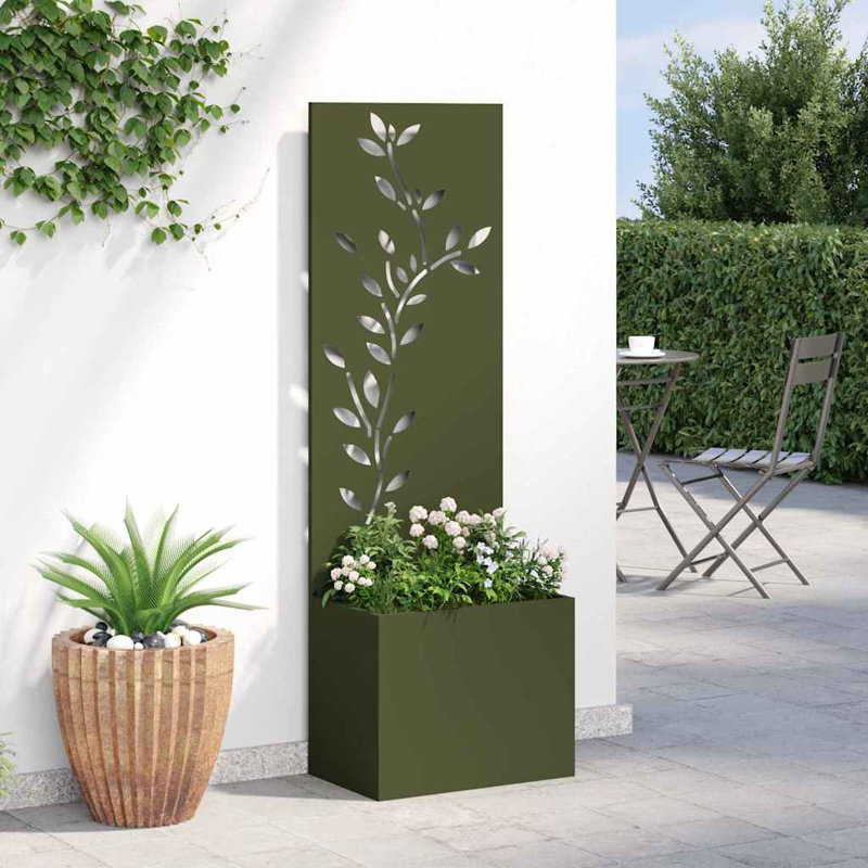 Planter Box, 140cm H x 50cm W x 50cm D, Olive Green