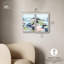 Ensemble de décoration murale « Coastal Serenity » sur toile, couleur rose coucher de soleil, par Art Remedy, cadre noir, 10 x 15-1717890647-1717890665