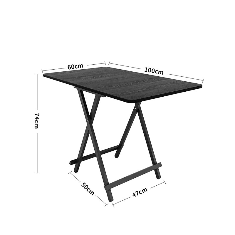 Krystine Rectangular 100Cm L x 60Cm W Dining Table, Black