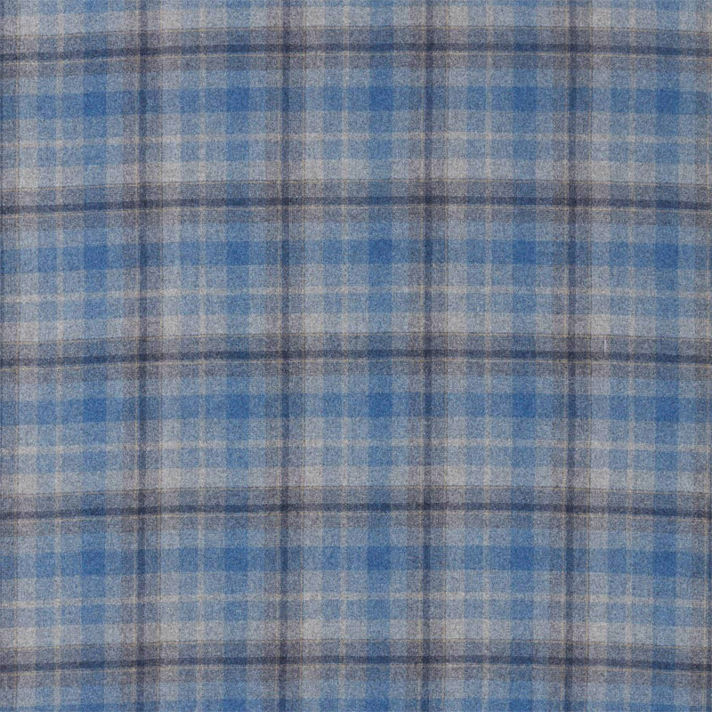 Samphrey Check Fabric, Indigo/China