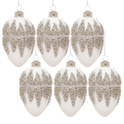 Jeweled Egg Ornament, 3.5 Inches