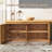 Jarisa Storage Credenza， Retracted Extendable TV Stand -Wood TV Console Media Cabinet with Storage-141817452-167728024