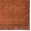 7x10.3 Ft Handmade Turkish Orange Rug, Modern Floral Area Rug, Bohemian Home Decor