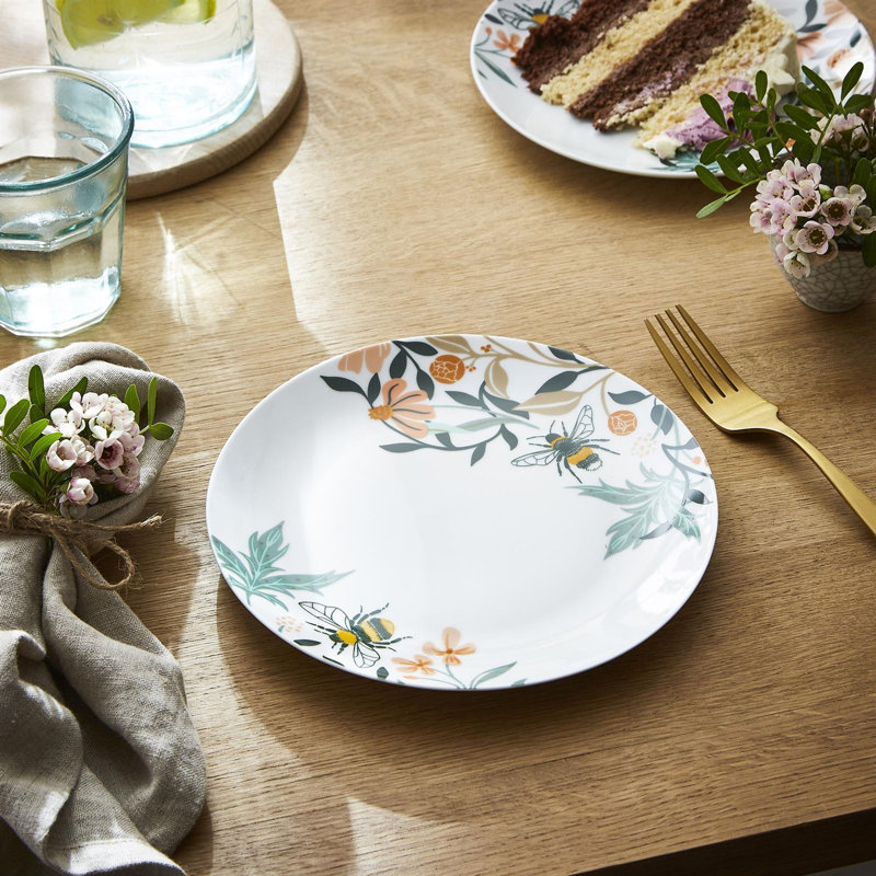 Bee Bloom 7.56cm Porcelain China Salad/Dessert Plate