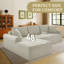 Canapé modulaire en forme de L Boneless-581205620