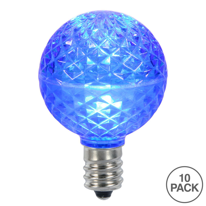 Globe Light Bulbs, Blue