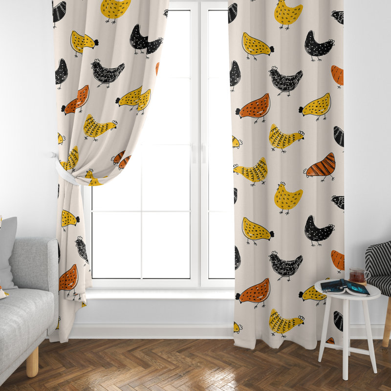 Paire de rideaux obscurcissant en polyester Rushden, L 20 po x H 61 po