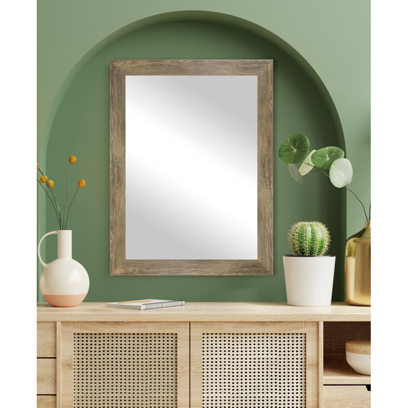 Engineered Wood Flat Mirror, 33" x 60"