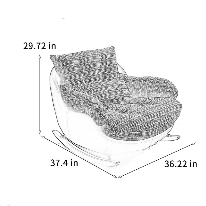 Chaise berçante confortable et ergonomique