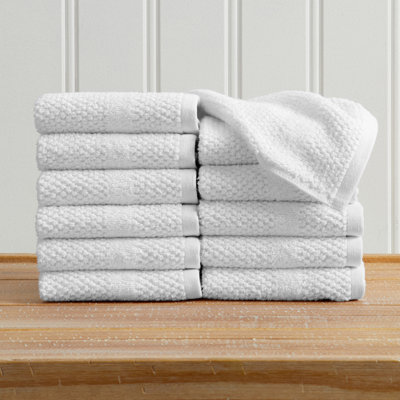 100% Cotton Textured Woven Bath Towel Set