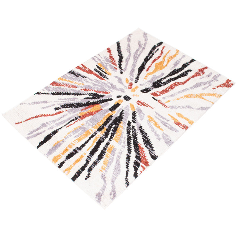 Abstract Indoor Rug, Rectangle 6'7" x 9'6"