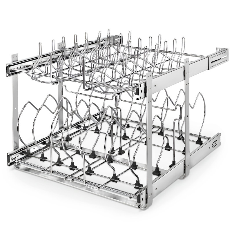 Rev-A-Shelf Pullout Cabinet Pot and Pan Organizer, 21'' W