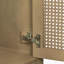 Base de meuble-lavabo exquise avec portes en rotin et beaucoup de rangement