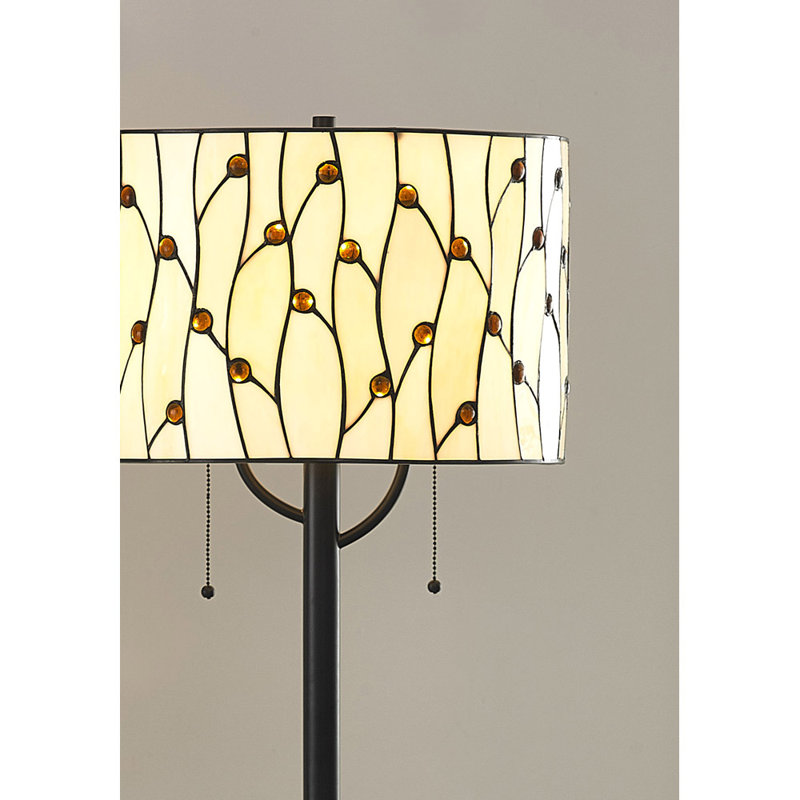 Lampe sur pied 61 po Kenyatta Tiffany, Naturel