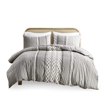 With Chenille - Pattern, Button Closure, Comfortable Bedding Global Inspired, Buttoned, Soft And Luxurious