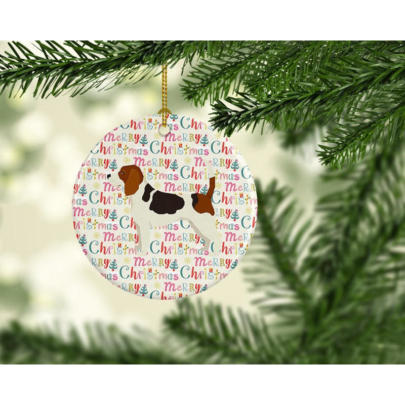 Ornement suspendu Beagle Merry Christmas
