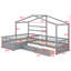 Lit plateforme House avec trois tiroirs de rangement-1374061554