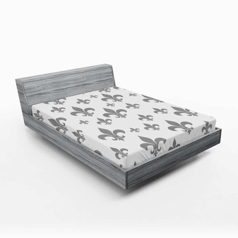 Drap-housse gris Ambesonne, Drap-housse très grand californien