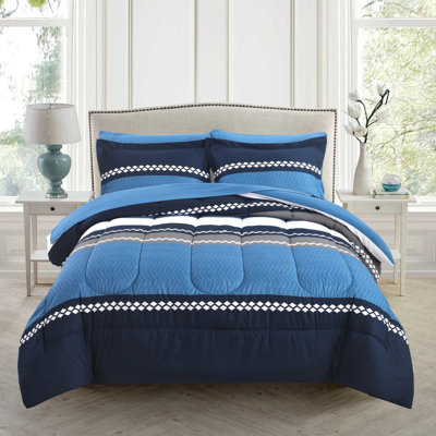 Ensemble d'édredon en duvet d'oie douce 5 pièces avec ensemble de draps 3 pièces Marina