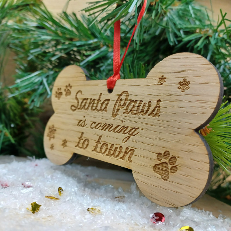 24cm Handmade Wood Hanging Figurine Ornament