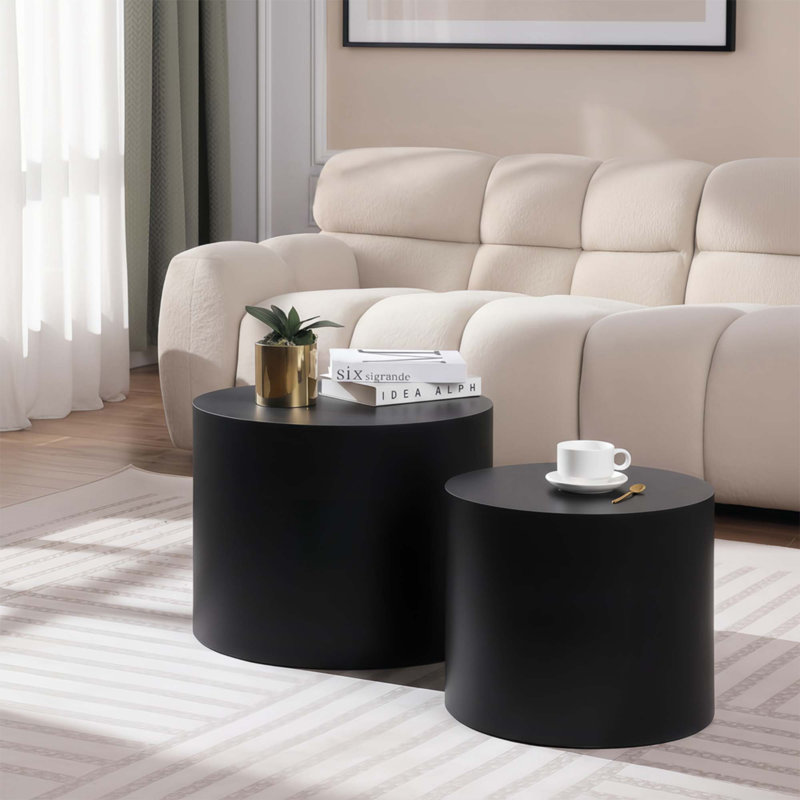 Ensemble de 2 tables basses gigognes