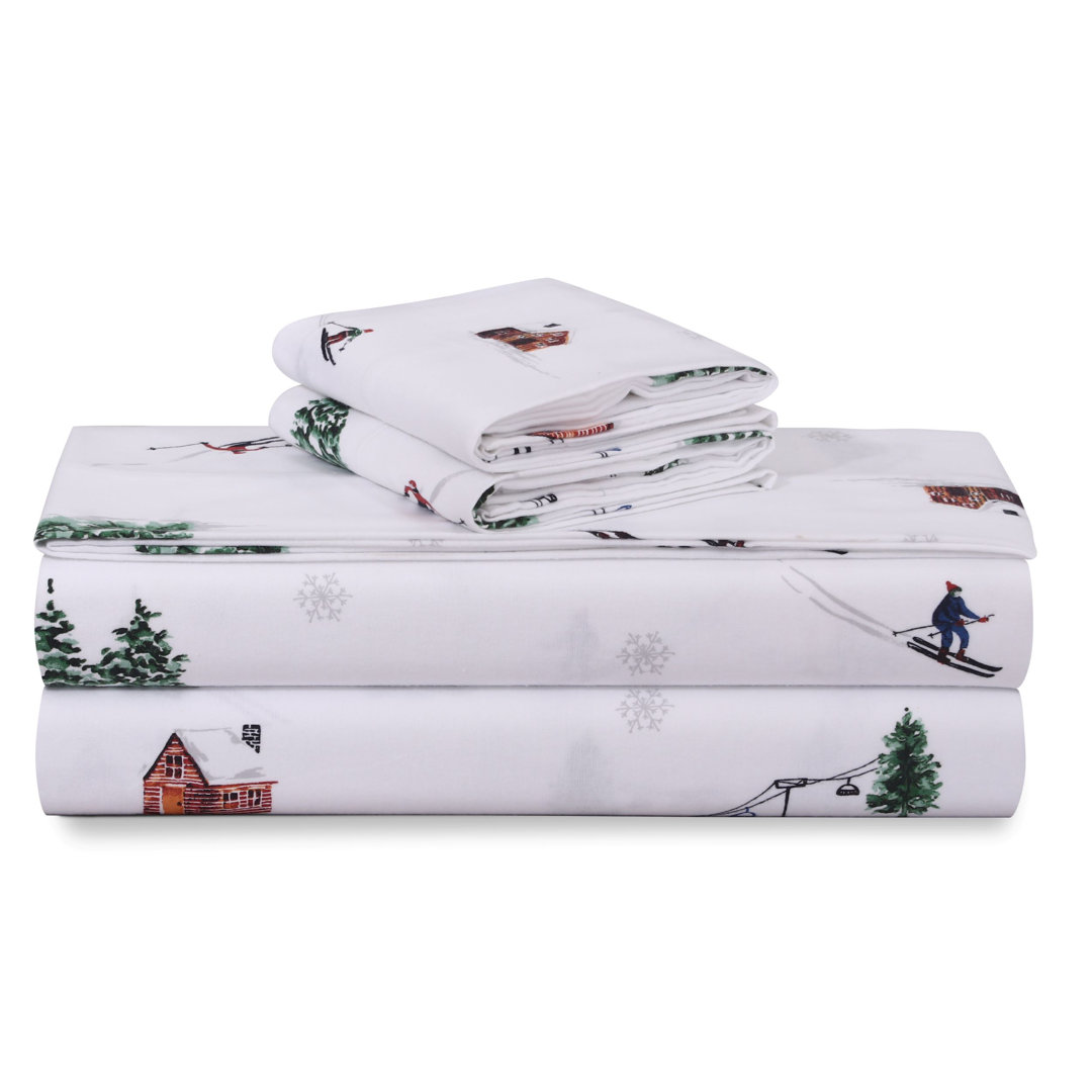 100% Cotton Turkish Flannel Extra Deep Pocket Sheet Set Azores Home 