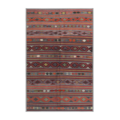 Tapis traditionnel mehroon/noir/crème Ellizabeth
