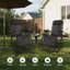 Zero Gravity Chair Patio Folding Lawn Outdoor Lounge Gravity Camp Reclining Lounge Chair With Cup Holder Pillows-1089905803