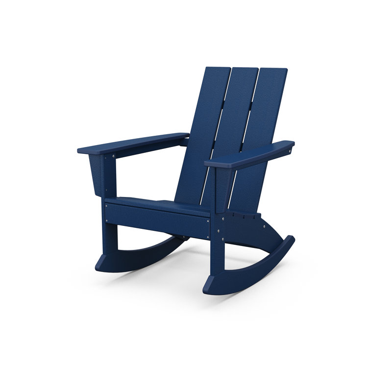 POLYWOOD x Sol 72 Jamarion Adirondack Rocker, Navy