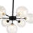 7 - Light Hammered Glass Globe Sputnik Sphere Semi Flush Mount