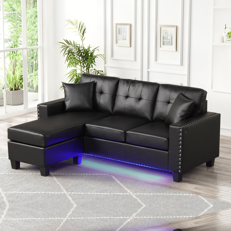 Canapé modulaire réversible en PVC