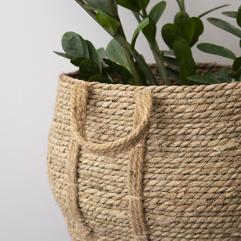 Highland Dunes Wicker Basket, Beige