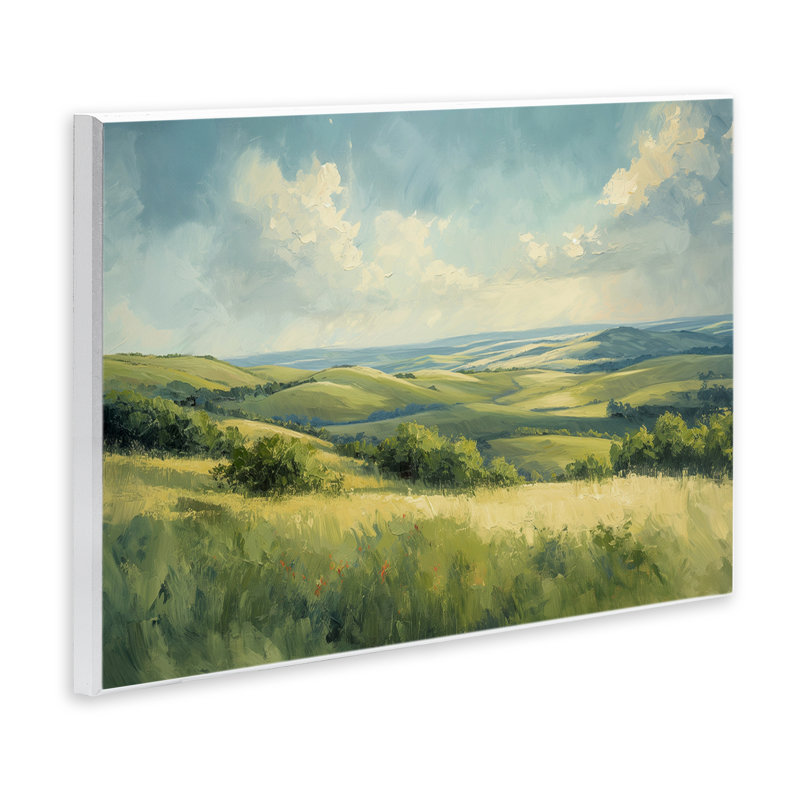 «Rolling Emerald Horizon» par Gina Kelly, H 13 po x l 19 po
