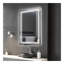 Miroir de salle de bain 32 po x 24 po à DEL kleankin, miroir de meuble-lavabo lumineux à fixation murale, avec bouton tactile intelligent, imperméable 