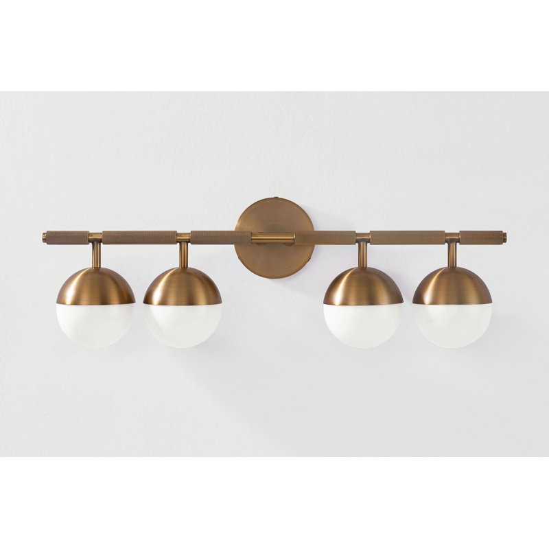 Enson 4 Light Bath and Vanity, Patina Brass