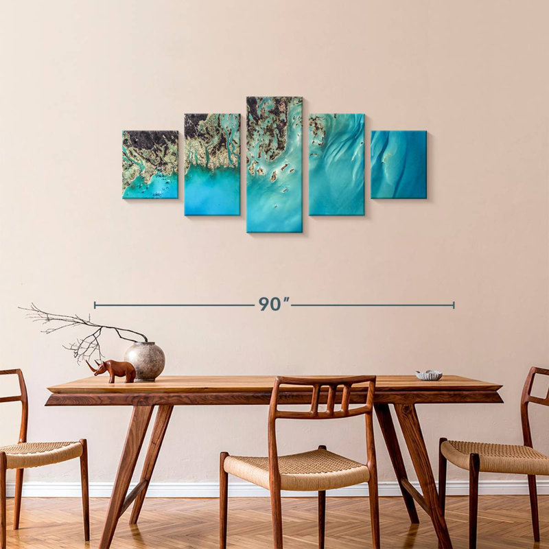 Tropical Caribbean, 34" H x 74" W