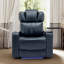 Fauteuil inclinable électrique avec porte-gobelet rafraîchissant, haut-parleur Bluetooth, lumières DEL, ports USB, table-plateau et rangement pour accoudoirs-330061098