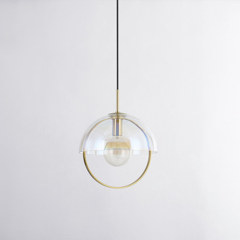 Luminaire suspendu 1 lumière Meriah, H 17,5 po x l 14 po x P 14 po