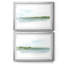 Green Ribbon Coast I - ensemble de 2 reproductions de cadres photo-1546184091-1546184102