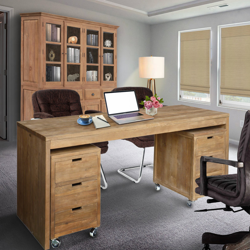 Bali Solid Wood Writing Desk