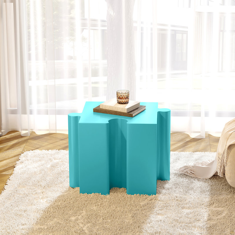 Table d'appoint Art, table MGO à bord concave modulaire, Bleu clair