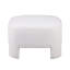 Repose-pieds en sherpa blanc