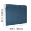 Papier peint imitation lin bleu marine Cullen-1367760735
