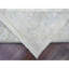 Tapis oriental blanc perle 9 pi 10 po x 13 pi 6 po, motif délavé avec motif de feuilles partout, 100% laine nouée à la main, colorants végétaux